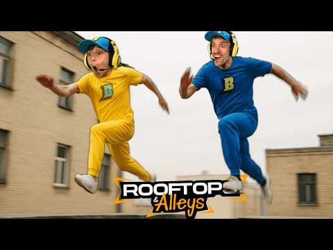 PARKOUR INSANO NA CIDADE DO ROOFTOPS & ALLEYS