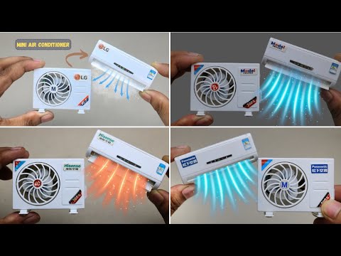 Top4 Miniature Air Conditioner Unboxing & Test Video  || Best Gadgets Solar AC