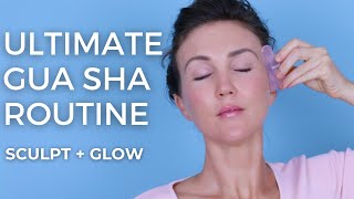 Best Gua Sha Routine: Step-by-Step Follow Along Tutorial To Sculpt & Tone | Natural Face Lift