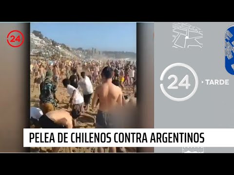 Chilenos se enfrentaron a turistas argentinos en playa de Reñaca | 24 Horas TVN Chile