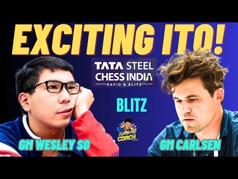 MAGNUS AT WESLEY! SOBRANG EXCITING NG LABAN NILA! So vs Carlsen! Tata Steel India 2024 Blitz