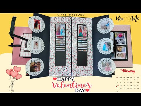 Valentine's Day Special Gift for Girlfriend/Wife - Handmade Album with Pictures and messages