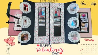 Valentine's Day Special Gift for Girlfriend/Wife - Handmade Album with Pictures and messages