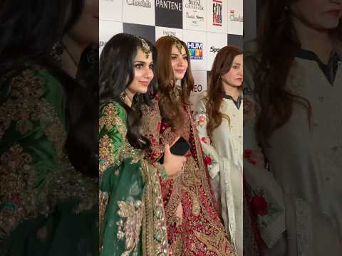 Backstage with the Showstoppers of #kashees #bridalcoutureweek #pakistanidrama #pakistanicelebrities