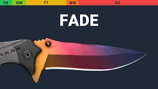 Nomad Knife Fade Wear Preview