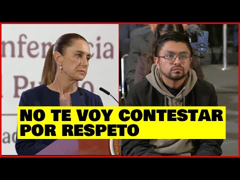 Claudia Sheinbaum enfurece con reportero de El Universal: "no me parece como preguntas"