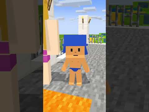 POCOYO Y EL TOBOGAN #shorts #minecraft  #smilingcritters #sprunki #poppyplaytime4