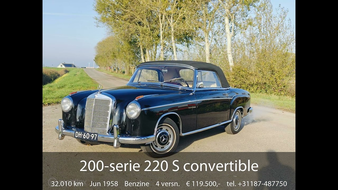 Video preview of Mercedes-Benz 220 S Cabriolet (1958)