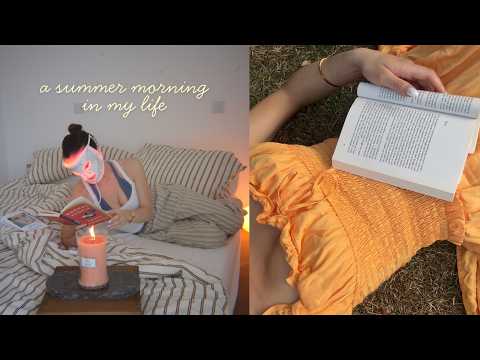 a 7am cosy summer morning routine
