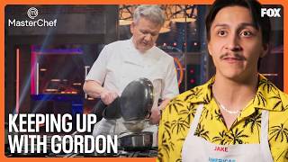 The Chefs Struggle To Keep Up With Gordon’s Herb Crusted Lamb Recipe | MasterChef
