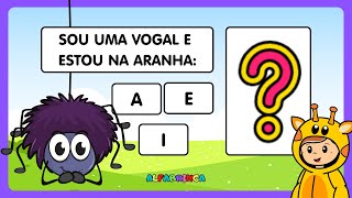 Desafio do alfabeto - Aprender as letras do alfabeto em português - Quiz do alfabeto para crianças