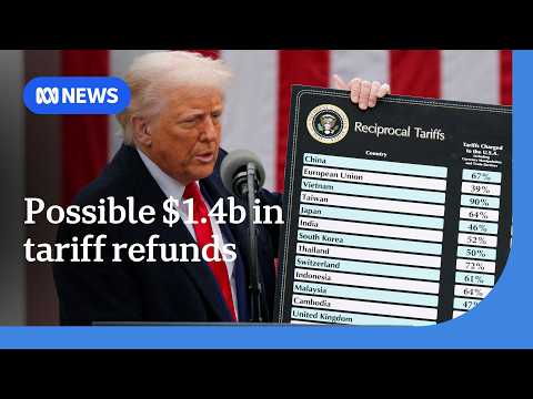 YouTube video thumbnail: Australian Exporters Could Be Refunded if Trump Tariffs Are Ruled Unlawful