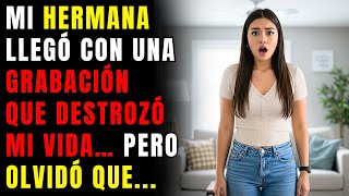Mi hermana llegó con una grabación que destrozó mi vida… pero olvidó que yo también sabía cómo...