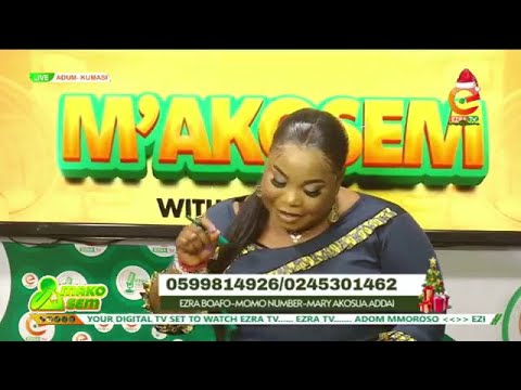 Ezra M'akosem with Maa Akos  20-12-24  on Ezra radio and tv|Akoma mu nsem