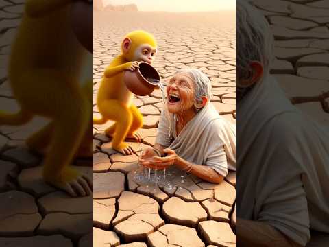 dadi in the desert, yellow monkey #ai #ShorthouseAI