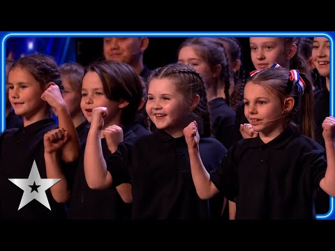 ADORABLE children's choir welcome home our heroes | Unforgettable Audition | Britain's Got Talent