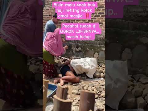 4nak buk haji kepregok bawa kotak amal masjid