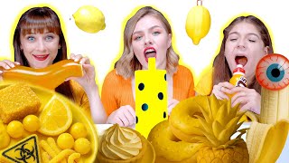 Tasty Yellow Food Challenge: ASMR Compilation You Can't Miss!