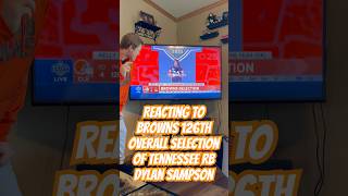 Browns fan reacts to drafting RB Dylan Sampson 💪🏿🐶 #Browns #NFL #Draft #DylanSampson #Cleveland