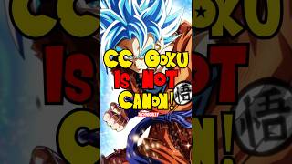 CC Goku is NOT canon (technically) #anime #manga #dragonball #goku #ccgoku #canon #debate #shorts