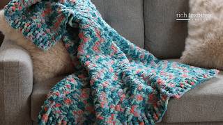 Coral Reef Blanket Crochet Pattern