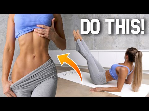 These 8 EXERCISES will THIN YOUR WAIST & TUMMY! Pilates Lean Abs Workout, No Equipment, At Home