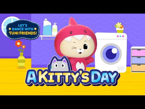 [트니프렌즈 영어율동] 야옹이의하루 l A Kitty's Day l 영어동요 l 영어율동