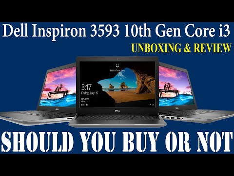 (ENGLISH) Dell Inspiron 3593 10th Gen Core i3 Laptop - SHOULD YOU BUY OR NOT !!! Unboxing & Review [Hindi]