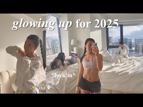 GLOWING UP FOR 2025! *physical & mental* 💫 healthy habits, productive winter arc vlog