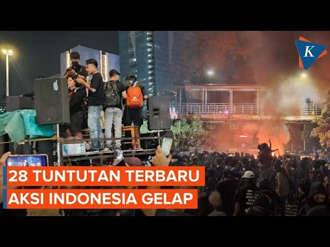 Isi 28 Tuntutan Indonesia yang Dibacakan Koalisi Masyarakat Sipil di Aksi Indonesia Gelap