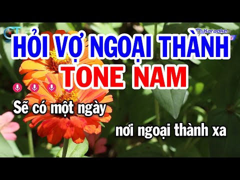 Karaoke Hỏi Vợ Ngoại Thành Tone Nam ( Am ) Nhạc Sống Đồng Sen