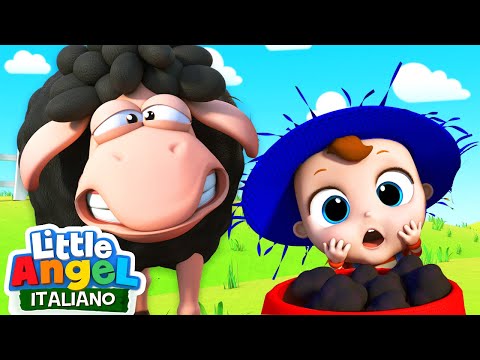 Pecorella nera quanta lana hai 🐑🧑🏻‍🌾 Cartoni Animati con Gianni Piccino - Little Angel Italiano