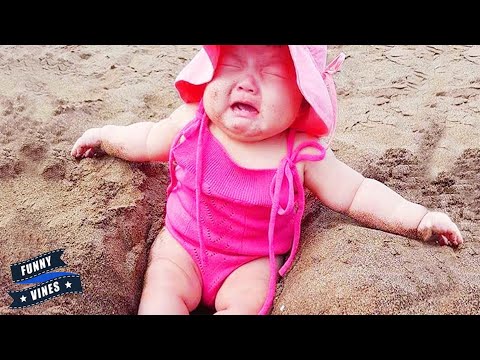 Funny Babies Fail While Playing Outdoor Moments | Try Not To Laugh | Funny Vines