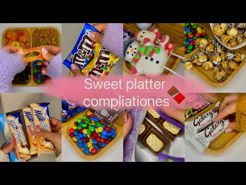 Filing platter with sweets | 41 minutes asmr | relaxing sounds