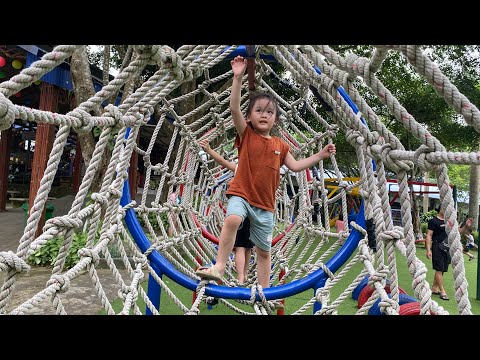 Kids and family having day fun