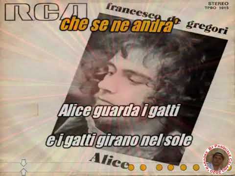 Francesco De Gregori   Alice KARAOKE FAIR USE