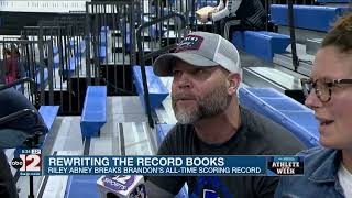 Riley Abney becomes Brandon's All-Time leading scorer