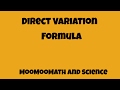 Direct Variation Concepts and Problems