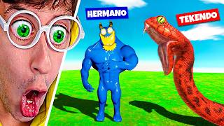 FLUMBO vs TITANOBOAS 🐍😈!! (Batalla por Equipos vs HERMANO) | Animal Battle Simulator