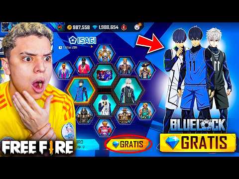 ¡COMPRE TODA LA COLABORACION DE FREE FIRE X BLUE LOCK Y ESTO ME COSTO! 💰🤑 *REGALADO*