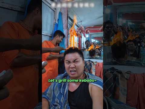 He Got a Flame Haircut in India… and Turned Bald BBQ! 😂🇮🇳