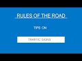Understanding Traffic Signs
