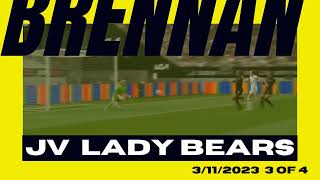 Brennan Lady Bears JV Soccer vs Holmes.  Played 3.11.23 Video 3 of 4