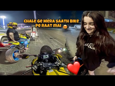 Crezy Night Ride With Aairya 😍 | @BeerBikerSamy Bhai Race Karoge 💀| Full Power 🫣