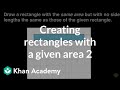 Exploring Rectangles with Equal Area