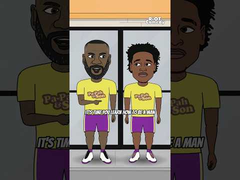 LeBron Teaches Bronny How To Be A Man 😂 #nba #nbanews #nbamemes #sportsnews #sportsmemes