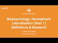 Brain Hemisphere Specialization and Function
