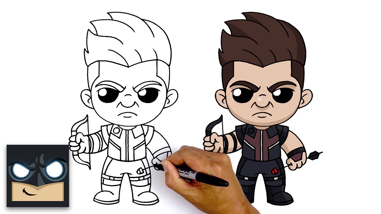 #2 How To Draw Hawkeye - The Avengers