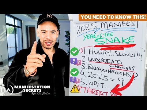 Manifesting in 2025 is different.. 5 Things You NEED to Know to Manifest in the Year of the SNAKE!