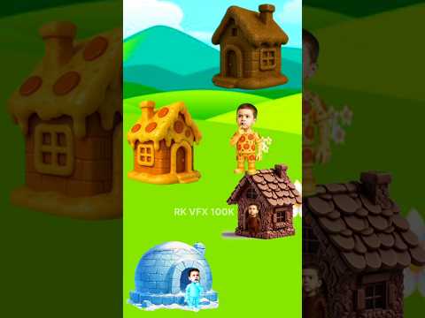 Zombie का घर गोबर का बना है 😂~mini wood toy woodworking artskills /handcraft | RK VFX |#shorts
